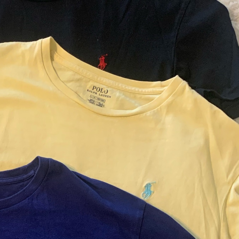Polo by Ralph Lauren cropped  yellow tee